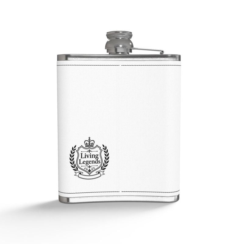 Personalised Leather Wrapped Hip Flask